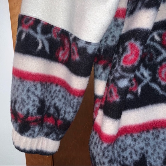 Women’s XL Vintage CLIMATE ZONE Zip Hood Full Zip Thick Fleece Coat EXCELLENT - Picture 4 of 15